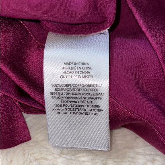 Polo Ralph Lauren Satin Boatneck Blouse Top Size Small Petite - Picture 6 of 7